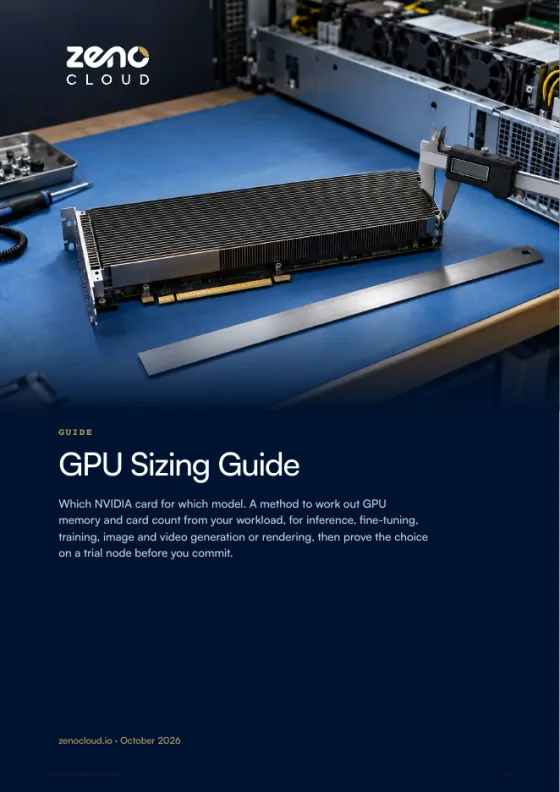 Cover of the GPU Sizing Guide