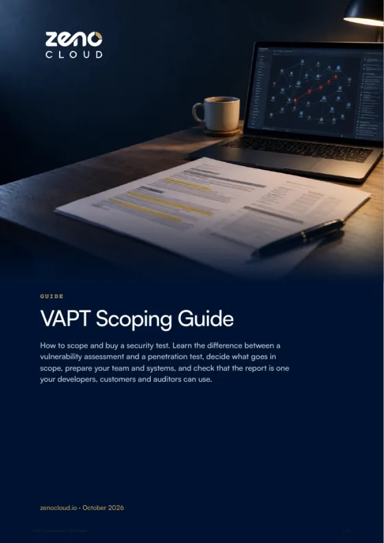 Cover of the VAPT Scoping Guide