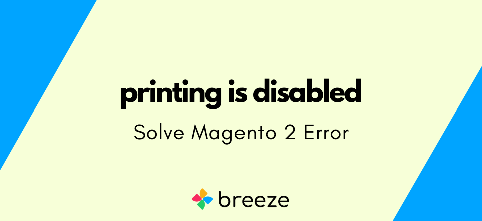 Solve Exception printing is disabled by default for security reasons in Magento